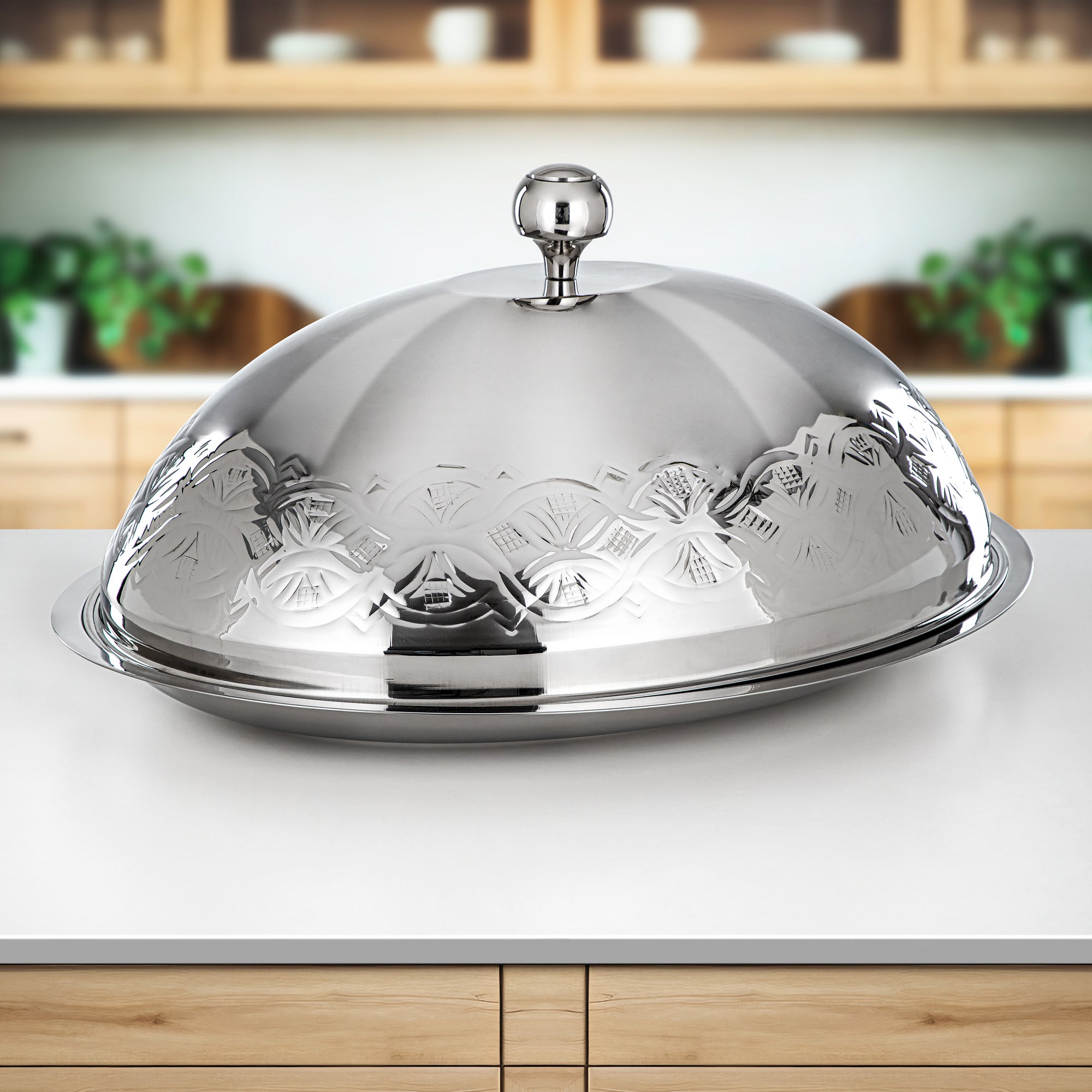 صينية كوزي المارحان 75 سم فضي (STS0293306)