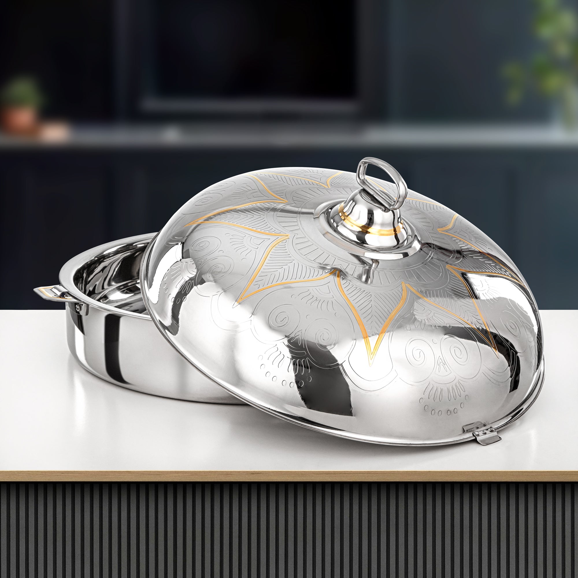 حرارات المرجان 50 سم فضي وذهبي