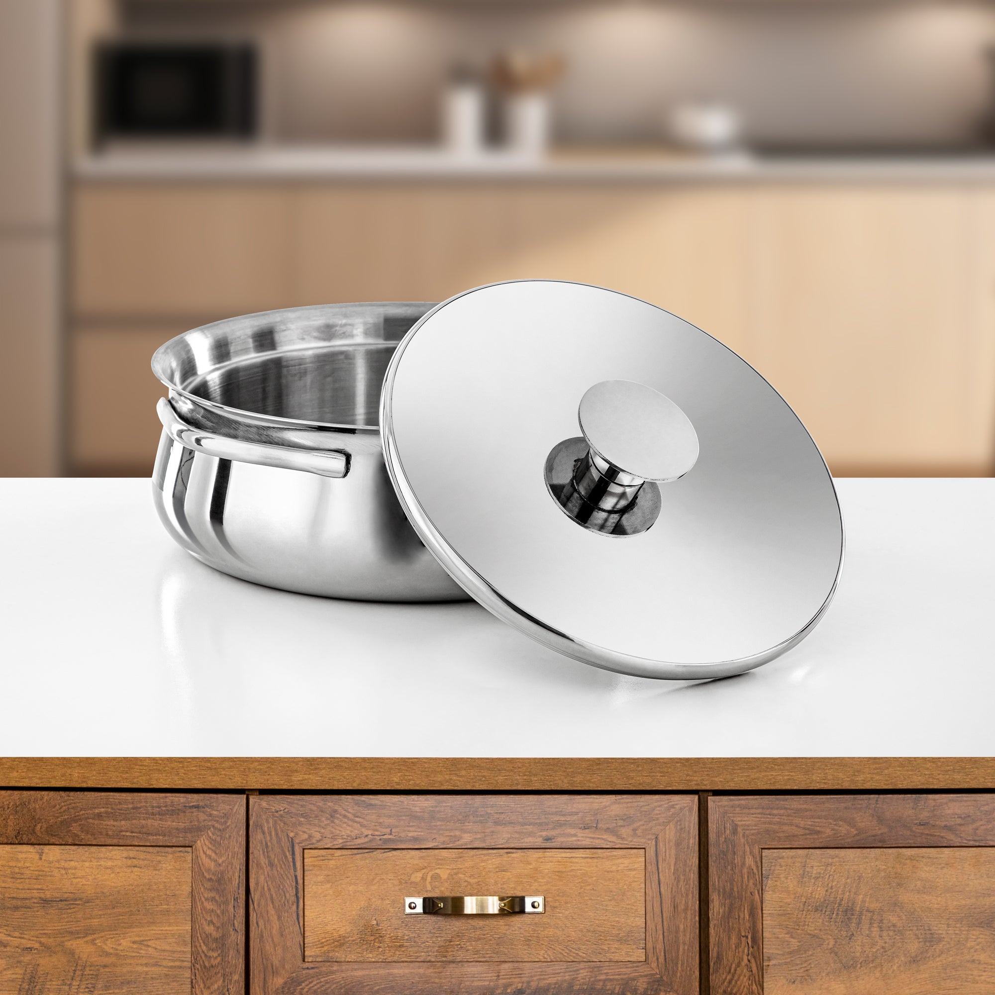 المارجان حرارات ستانلس ستيل، 25 سم (2500 مل)، فضي (H25P15) - مجموعة جواهر