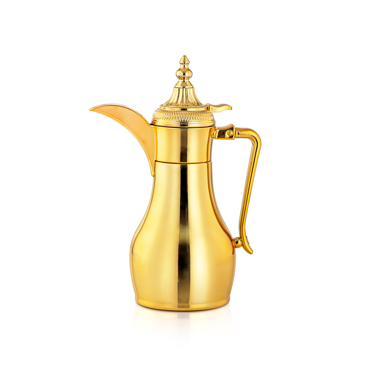 ALMARJAN 0.6 Liter Stainless Steel Double Wall Vacuum Dallah Gold SUD-060-G