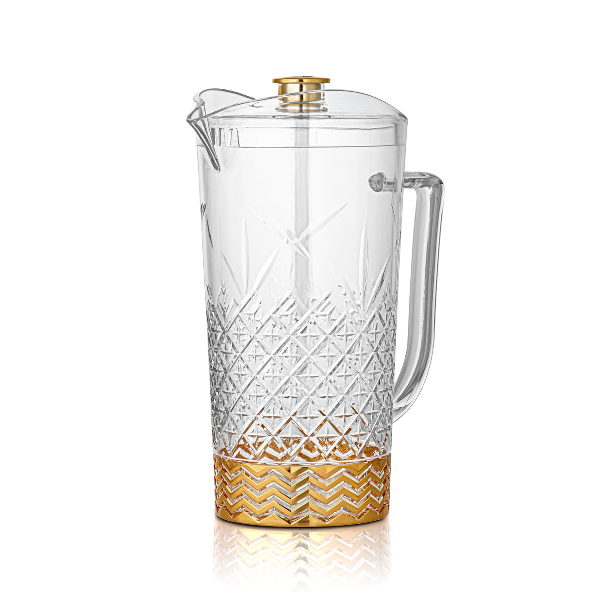 Forever Gold Acrylic Water Pitcher Clear & Gold - FB-A TRN/G