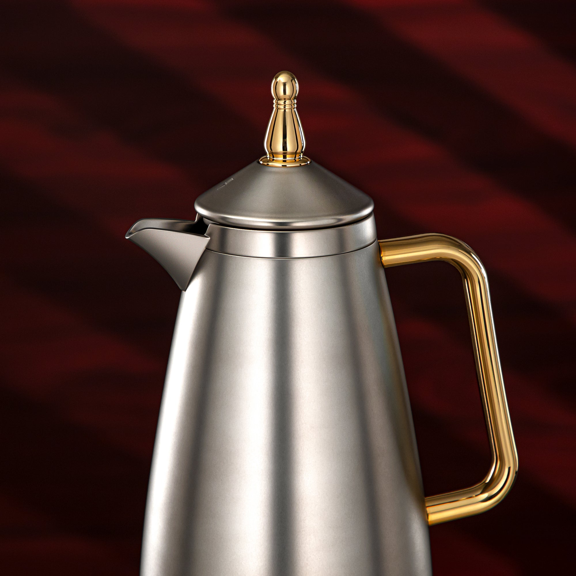 طقم ترامس المرجان 1 لتر + 1 لتر فضي غير لامع وذهبي