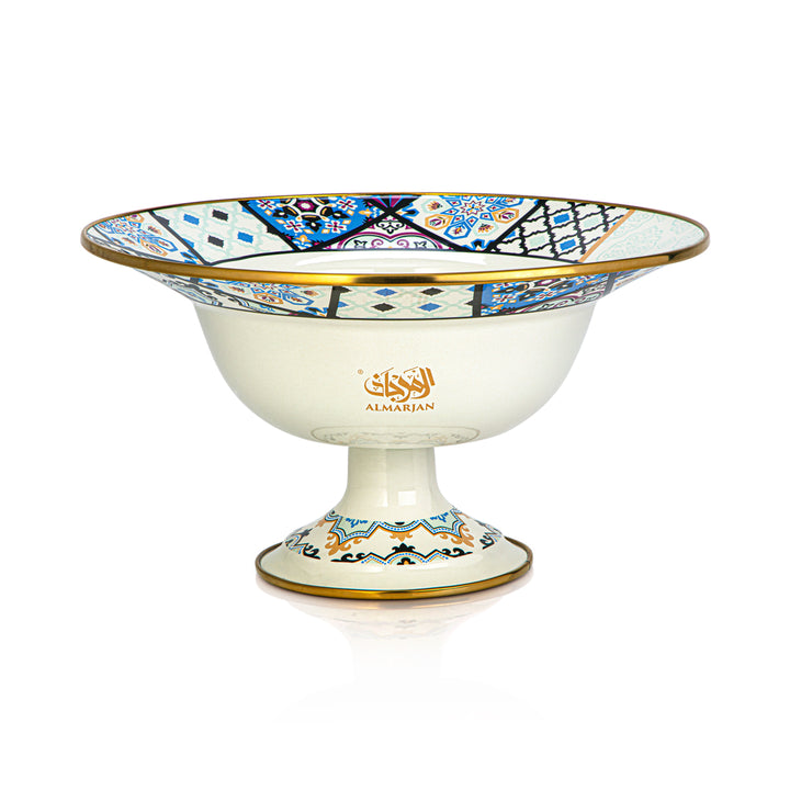 Almarjan 30 CM Tohfa Collection Enamel Fruit Bowl - 287421043