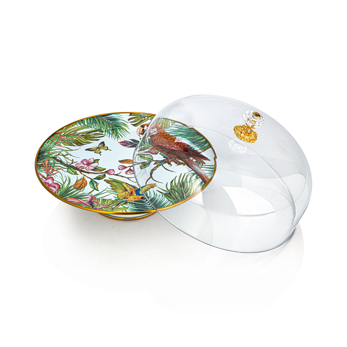 Almarjan 30 CM Tohfa Collection Enamel Cake Plate - 287421066