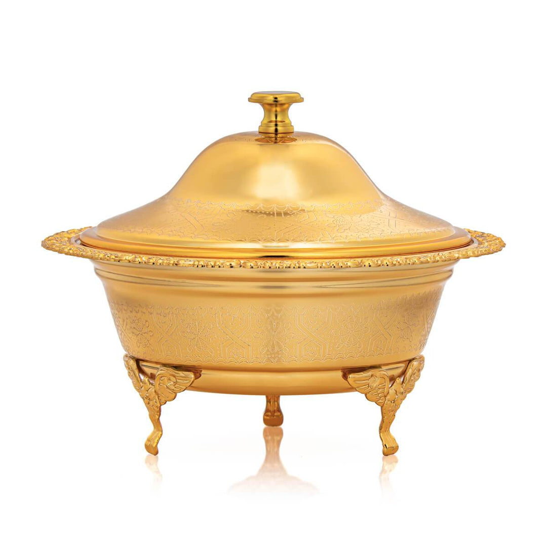 Shop ALMARJAN 18 CM Date Bowl With Cover Gold at Almarjanstore.com - UAE