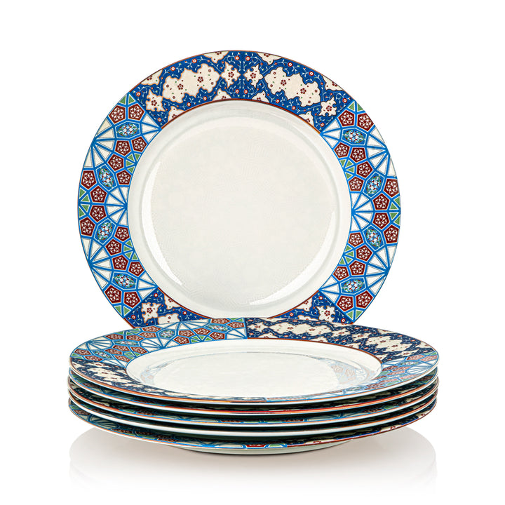 Almarjan 6 Pieces Fonon Collection 10.5 Inches Dinner Plate - 1210