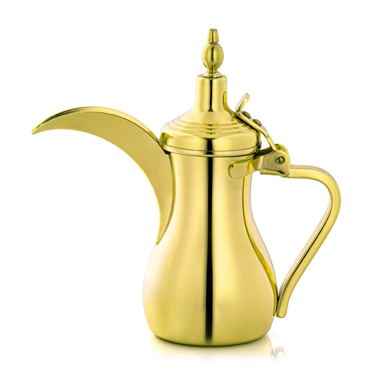 ALMARJAN 0.5 Liter Stainless Steel Dallah Gold K0874Y18